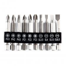 Набор бит Vira (303253) PH/ PZ/ SL 50 мм (10 шт.) Набор бит Vira (303253) PH/ PZ/ SL 50 мм (10 шт.)