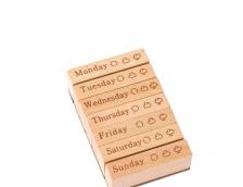 Винтажный набор деревянных штампов галактический Винтажный набор деревянных штампов галактический