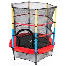 Батут DFC JUMP KIDS 55'' красный с желто-синими стойками Батут DFC JUMP KIDS 55'' красный с желто-синими стойками