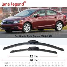 Для Honda Civic Sedan 2009 2010 2011 2012 2013 2014 2015 2016 передние щетки стеклоочистителя, резак, аксессуары, U J крючок Для Honda Civic Sedan 2009 2010 2011 2012 2013 2014 2015 2016 передние щетки стеклоочистителя, резак, аксессуары, U J крючок