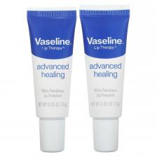 Vaseline, Lip Therapy, улучшенное заживление, 2 тюбика, 10 г (0,35 унции) Vaseline, Lip Therapy, улучшенное заживление, 2 тюбика, 10 г (0,35 унции)