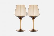 Набор бокалов Гармония, янтарный 2 шт MANDARIN DECOR Набор бокалов Гармония, янтарный 2 шт MANDARIN DECOR