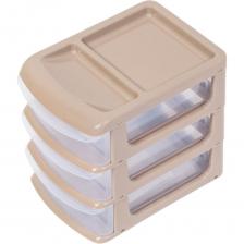 Универсальный бокс мини IDEA (3 секции) капучино М 2769 капучино Универсальный бокс мини IDEA (3 секции) капучино М 2769 капучино