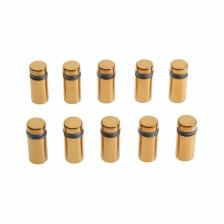 Дистанционный держатель для табличек, 12x25 мм, цвет золото, набор 10 шт. Дистанционный держатель для табличек, 12x25 мм, цвет золото, набор 10 шт.