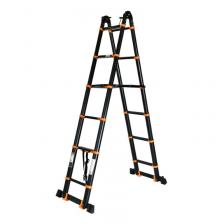 Лестница телескопическая Startul ST9932-082, 2-х секционная, алюминиевый, 410/820 см, 2х10 ступеней, 28,8 кг, BLACK LINE Лестница телескопическая Startul ST9932-082, 2-х секционная, алюминиевый, 410/820 см, 2х10 ступеней, 28,8 кг, BLACK LINE