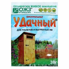 Средство для септиков, выгребных ям «Удачный», микробиологический, 30 г Средство для септиков, выгребных ям «Удачный», микробиологический, 30 г