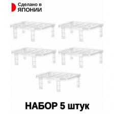 Набор подставок органайзеров для тарелок 5 штук Набор подставок органайзеров для тарелок 5 штук