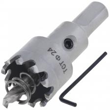 Пила для отверстий 24 мм из нержавеющей стали, металла, железа, пластика, древесины, титана, твердого сплава, пила для отверстий, сверло, резак Пила для отверстий 24 мм из нержавеющей стали, металла, железа, пластика, древесины, титана, твердого сплава, пила для отверстий, сверло, резак