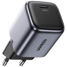 Сетевое зарядное устройство Ugreen CD319 (25257) Nexode Mini 30W USB-C PD GaN Fast Charger EU с кабелем 1м 60W. Цвет: серый космос Сетевое зарядное устройство Ugreen CD319 (25257) Nexode Mini 30W USB-C PD GaN Fast Charger EU с кабелем 1м 60W. Цвет: серый космос