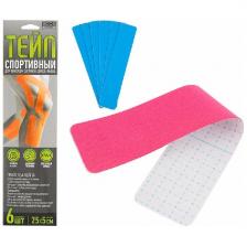 Тейп спортивный Ecos KT-6 25см, 6 штук Тейп спортивный Ecos KT-6 25см, 6 штук