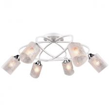 люстра потолочная РОССВЕТ Кадриль 6х60Вт Е27 металл белый люстра потолочная РОССВЕТ Кадриль 6х60Вт Е27 металл белый