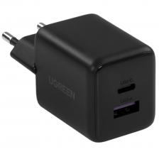Сетевое зарядное устройство UGREEN X516 (65014) 30W 2-Port USB-C&USB-A GaN Fast Charger EU Черный Сетевое зарядное устройство UGREEN X516 (65014) 30W 2-Port USB-C&USB-A GaN Fast Charger EU Черный