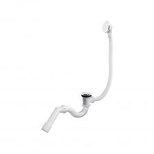 Сифон для ванны ORIO 1 1/2x40 S тип, клик-клак, с переливом, перелив и слив металлические, с переходной трубой 45 градусов 40-40/50 А-21087 Сифон для ванны ORIO 1 1/2x40 S тип, клик-клак, с переливом, перелив и слив металлические, с переходной трубой 45 градусов 40-40/50 А-21087