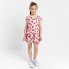 Платье для девочки, розовый/арбузы, рост 92 см Платье для девочки, розовый/арбузы, рост 92 см