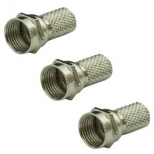 разъем на кабель ТВ 205 F RG6 3 шт разъем на кабель ТВ 205 F RG6 3 шт