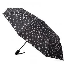 Зонт женский автомат Henry Backer Звезды на черном Зонт женский автомат Henry Backer Звезды на черном