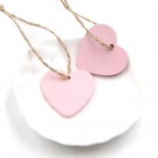 Деревянные подвески в виде сердечек, 10 шт. Деревянные подвески в виде сердечек, 10 шт.