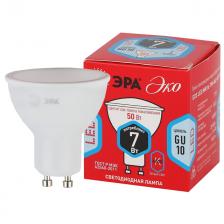 лампа светодиодная ЭРА 7Вт GU10 560Лм 4000K спот лампа светодиодная ЭРА 7Вт GU10 560Лм 4000K спот