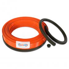 Нагревательный кабель Warmcoin ECO предназначен для создания системы теплого пола в жилых и коммерческих помещениях. Благодаря тонкой конструкции (диаметр всего 3,8 мм) его можно укладывать без значительного подъема уровня пола делают монтаж удобным и гибким.Кабель обладает мощностью 15 Вт/м.п., что обеспечивает равномерное распределение тепла по поверхности пола. Нагревательные элементы выполнены из высококачественного медного сплава, что гарантирует долгий срок службы.В качестве оболочки греющих жил используется термостойкий пластикат с температурой плавления до 130°C, который надежно защищает кабель от перегрева и механических повреждений. Композитная соединительная муфта обеспечивает прочное и долговечное соединение, исключая риск разрывов при эксплуатации.Warmcoin ECO проходит двойной контроль качества, проверяется напряжением 2500 В, а сопротивление изоляции не менее 1000 мОм значительно превышает требования ГОСТ (40 мОм), что гарантирует безопасность и надежность работы. Возможен универсальный монтаж – кабель можно укладывать как в плиточный клей, так и в стяжку. значительного подъема уровня пола. Нагревательный кабель Warmcoin ECO предназначен для создания системы теплого пола в жилых и коммерческих помещениях. Благодаря тонкой конструкции (диаметр всего 3,8 мм) его можно укладывать без значительного подъема уровня пола делают монтаж удобным и гибким.Кабель обладает мощностью 15 Вт/м.п., что обеспечивает равномерное распределение тепла по поверхности пола. Нагревательные элементы выполнены из высококачественного медного сплава, что гарантирует долгий срок службы.В качестве оболочки греющих жил используется термостойкий пластикат с температурой плавления до 130°C, который надежно защищает кабель от перегрева и механических повреждений. Композитная соединительная муфта обеспечивает прочное и долговечное соединение, исключая риск разрывов при эксплуатации.Warmcoin ECO проходит двойной контроль качества, проверяется напряжением 2500 В, а сопротивление изоляции не менее 1000 мОм значительно превышает требования ГОСТ (40 мОм), что гарантирует безопасность и надежность работы. Возможен универсальный монтаж – кабель можно укладывать как в плиточный клей, так и в стяжку. значительного подъема уровня пола.