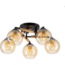 Потолочная люстра Citilux Tika станет идеальным решением для интерьера. Модный стиль лофт, металлический чёрный матовый корпус, натуральное дерево и плафоны из прозрачного стекла светло-янтарного оттенка превратят вашу комнату в уютный уголок. Поворотные шарниры позволяют направить плафоны в любую сторону, а тип крепления рожков собрать компактную или раскидистую модель. В изделии используются 5 ламп с цоколем Е27, максимальной мощностью для ламп накаливания 75Вт (в комплект не входят, приобретаются отдельно). Люстра рассчитана на работу как с одноклавишным, так и с двухклавишным выключателем, поэтому вы сможете настроить освещение под свои предпочтения и задачи. Подходит для всех видов потолков, в том числе натяжных, тип крепления – планка. Потолочная пятирожковая люстра Ситилюкс станет прекрасным дополнением к вашему современному интерьеру городской квартиры или загородного дома. Легко обеспечит качественное освещение гостиной, спальни, кухни и кабинета. Потолочная люстра Citilux Tika станет идеальным решением для интерьера. Модный стиль лофт, металлический чёрный матовый корпус, натуральное дерево и плафоны из прозрачного стекла светло-янтарного оттенка превратят вашу комнату в уютный уголок. Поворотные шарниры позволяют направить плафоны в любую сторону, а тип крепления рожков собрать компактную или раскидистую модель. В изделии используются 5 ламп с цоколем Е27, максимальной мощностью для ламп накаливания 75Вт (в комплект не входят, приобретаются отдельно). Люстра рассчитана на работу как с одноклавишным, так и с двухклавишным выключателем, поэтому вы сможете настроить освещение под свои предпочтения и задачи. Подходит для всех видов потолков, в том числе натяжных, тип крепления – планка. Потолочная пятирожковая люстра Ситилюкс станет прекрасным дополнением к вашему современному интерьеру городской квартиры или загородного дома. Легко обеспечит качественное освещение гостиной, спальни, кухни и кабинета.