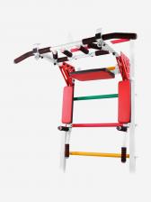 Турник-Брусья-Пресс 3в1 "Мультихват" Усиленный Sportlim "Бело-красный" на шведскую стенку, Белый Турник-Брусья-Пресс 3в1 "Мультихват" Усиленный Sportlim "Бело-красный" на шведскую стенку, Белый