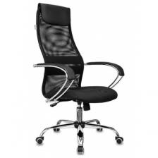 Кресло руководителя Бюрократ CH-607SL черный TW-01 Neo Black сетка/ткань с подголов. крестов. металл хром Кресло руководителя Бюрократ CH-607SL черный TW-01 Neo Black сетка/ткань с подголов. крестов. металл хром