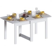 Стол-книжка подъемно-раскладной Woodville СтК4 белый 377312 (прямоугольная столешница, 6 ножек) Стол-книжка подъемно-раскладной Woodville СтК4 белый 377312 (прямоугольная столешница, 6 ножек)