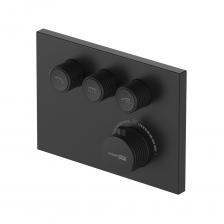 Смеситель для душа встраиваемый WasserKraft Elbe термостатический с переключателем без лейки черный (7458 Thermo) Смеситель для душа встраиваемый WasserKraft Elbe термостатический с переключателем без лейки черный (7458 Thermo)