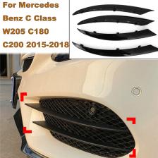 Для Mercedes Benz C Class W205 C180 C200 2015-2018 передняя противотуманная фара решетка радиатора наклейки для модификации автомобиля Защита Для Mercedes Benz C Class W205 C180 C200 2015-2018 передняя противотуманная фара решетка радиатора наклейки для модификации автомобиля Защита