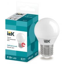 IEK LLE-G45-9-230-40-E27 Лампа LED G45 шар 9Вт 230В 4000К IEK LLE-G45-9-230-40-E27 Лампа LED G45 шар 9Вт 230В 4000К
