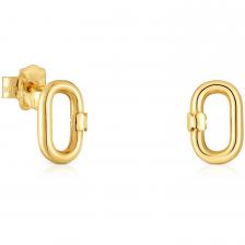 Серьги Tous Hold Oval Small 10 mm, золото Серьги Tous Hold Oval Small 10 mm, золото