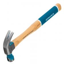 Столярные молотки Молоток-гвоздодер Gross AMERICAN HICKORY 10414, 200 г, угол 45, магнит, обрезиненная рукоятка Столярные молотки Молоток-гвоздодер Gross AMERICAN HICKORY 10414, 200 г, угол 45, магнит, обрезиненная рукоятка