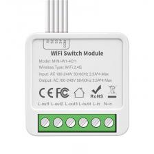 Беспроводной пульт дистанционного управления Aubess TUYA Wi-Fi Mini Smart Switch 1/2/3/4 Gang Smart Life APP Беспроводной пульт дистанционного управления Aubess TUYA Wi-Fi Mini Smart Switch 1/2/3/4 Gang Smart Life APP