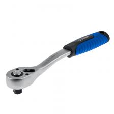 Трещотка для торцовых головок Зубр "Эксперт" 27730-1/2, (1/2"), Cr-V, 72 зубца, хроматированное покрытие, быстрый сброс Трещотка для торцовых головок Зубр "Эксперт" 27730-1/2, (1/2"), Cr-V, 72 зубца, хроматированное покрытие, быстрый сброс