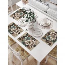 Комплект из 4-х тканевых плейсматов для сервировки обеденного пространства и декора кухни. Салфетки изготовлены из износостойкого и гипоаллергенного материала «Oxford» (100% полиэстер) плотностью 200 гр./кв.м., фактура рогожка. Особенностью ткани является водоотталкивающая пропитка. Изделие можно стирать при температуре 30-40 градусов, выбирая деликатный режим стирки. Принт нанесен с одной стороны. Аксессуар станет не только украшением вашего стола, но и защитит поверхность от возможных загрязнений, горячих тарелок и царапин. Яркость рисунка может отличаться от изображения на сайте. Допустимо отклонение в размерах +-2 см. Комплект из 4-х тканевых плейсматов для сервировки обеденного пространства и декора кухни. Салфетки изготовлены из износостойкого и гипоаллергенного материала «Oxford» (100% полиэстер) плотностью 200 гр./кв.м., фактура рогожка. Особенностью ткани является водоотталкивающая пропитка. Изделие можно стирать при температуре 30-40 градусов, выбирая деликатный режим стирки. Принт нанесен с одной стороны. Аксессуар станет не только украшением вашего стола, но и защитит поверхность от возможных загрязнений, горячих тарелок и царапин. Яркость рисунка может отличаться от изображения на сайте. Допустимо отклонение в размерах +-2 см.