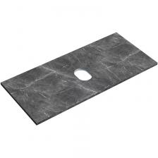 Столешница в ванную под раковину Sancos TT100A1 черный мрамор, без отв. под смеситель Столешница в ванную под раковину Sancos TT100A1 черный мрамор, без отв. под смеситель