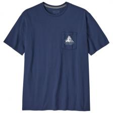 Футболка Chouinard crest pocket responsibili-tee - t-shirt Patagonia, синий Футболка Chouinard crest pocket responsibili-tee - t-shirt Patagonia, синий