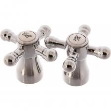 Комплект маховиков для смесителя Комплект из двух маховиков для смесителя Профсан ПСМ Крест металл универсальный PSM-89B-7720 Комплект маховиков для смесителя Комплект из двух маховиков для смесителя Профсан ПСМ Крест металл универсальный PSM-89B-7720