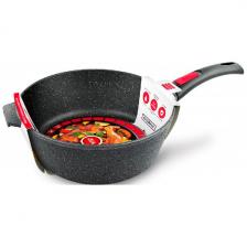 Сотейник высокий НМП Каменная Черный гранит 24 с/р 181324 Сотейник высокий НМП Каменная Черный гранит 24 с/р 181324