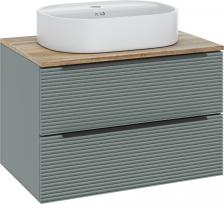 Тумба с раковиной Runo Орлеан 70 зеленая, дуб натуральный, раковина Nuovo 50 Тумба с раковиной Runo Орлеан 70 зеленая, дуб натуральный, раковина Nuovo 50