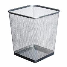 Корзина для бумаг Calligrata, 17 л, сетка, металлическая, квадратная, серебро Корзина для бумаг Calligrata, 17 л, сетка, металлическая, квадратная, серебро