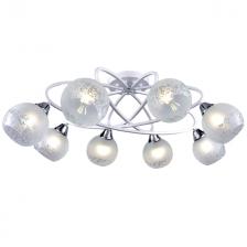 люстра потолочная РОССВЕТ Квикстеп 8х60Вт Е27 металл белый люстра потолочная РОССВЕТ Квикстеп 8х60Вт Е27 металл белый