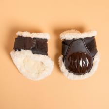 Ногавки задние 580 Fouganza для лошади, коричневый / бежевый Ногавки задние 580 Fouganza для лошади, коричневый / бежевый