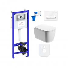 Комплект: инсталляция с унитазом Lavinia Boho Bell Pro Rimless 7 в 1 87040045 - комплексное предложение, включающее все необходимое для установки и комфортного использования подвесной керамики. Чаша унитаза крепится на инсталляционную систему, далее на стену монтируется клавиша смыва для подачи воды. Подвесной унитаз, как правило, находится над полом на высоте около 100 мм, что облегчает уборку и обеспечивает доступ для свободного мытья пола под чашей. Санитарный фарфор Lavinia Boho имеет более твердую и гладкую поверхность, нежели сантехнический фаянс. Благодаря современному оборудованию и обжигу керамики при температуре 1250 °С образуется беспористая многослойная глазурь, которая отличается низким коэффициентом водопоглощения и меньше впитывает грязь и запахи. Сиденье с крышкой изготовлено из прочного дюропласта с петлями из нержавеющей стали и имеет идеальное сочетание глянцевого цвета с керамикой. Комплект: инсталляция с унитазом Lavinia Boho Bell Pro Rimless 7 в 1 87040045 - комплексное предложение, включающее все необходимое для установки и комфортного использования подвесной керамики. Чаша унитаза крепится на инсталляционную систему, далее на стену монтируется клавиша смыва для подачи воды. Подвесной унитаз, как правило, находится над полом на высоте около 100 мм, что облегчает уборку и обеспечивает доступ для свободного мытья пола под чашей. Санитарный фарфор Lavinia Boho имеет более твердую и гладкую поверхность, нежели сантехнический фаянс. Благодаря современному оборудованию и обжигу керамики при температуре 1250 °С образуется беспористая многослойная глазурь, которая отличается низким коэффициентом водопоглощения и меньше впитывает грязь и запахи. Сиденье с крышкой изготовлено из прочного дюропласта с петлями из нержавеющей стали и имеет идеальное сочетание глянцевого цвета с керамикой.