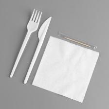 Набор одноразовой посуды «Вилка, нож, салф.бум., зубочистка» Набор одноразовой посуды «Вилка, нож, салф.бум., зубочистка»