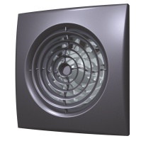Вентилятор осевой вытяжной с обратным клапаном AURA 4C dark gray metal D 100, декоративный Вентилятор осевой вытяжной с обратным клапаном AURA 4C dark gray metal D 100, декоративный