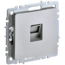 Розетка компьютерная RJ45 кат.5E IEK Brite РК10-БрА алюминий Розетка компьютерная RJ45 кат.5E IEK Brite РК10-БрА алюминий