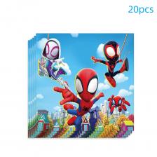 Набор одноразовых приборов Disney Человек-Паук день рождения Набор одноразовых приборов Disney Человек-Паук день рождения