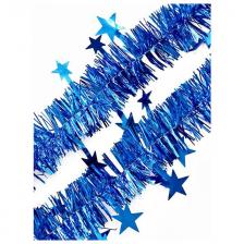 мишура новогодняя Звезды 200х5см синий мишура новогодняя Звезды 200х5см синий