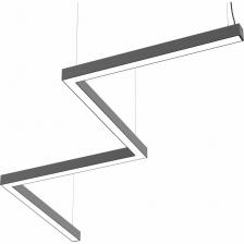 Светодиодный светильник DIODEX Микко Зигзаг 80Вт 4000К, Опал., Серый, DALI 4603789793321 Светодиодный светильник DIODEX Микко Зигзаг 80Вт 4000К, Опал., Серый, DALI 4603789793321